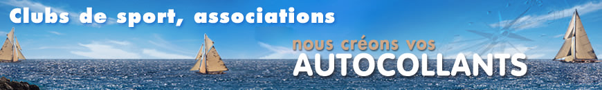 Clubs de sport, associations, nous créons vos autocollants