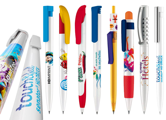 Collection des stylos imprimÃ©s en Quadri 