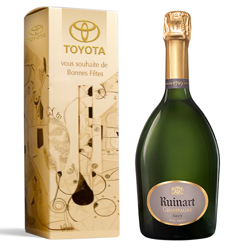 Des Coffrets de champagne Ruinart