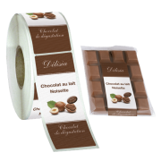 Étiquette Créative Papier Rainuré