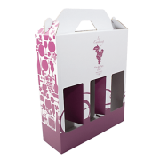 Boites avec fenÃªtres pour 3 bouteilles