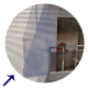 Détail de l'adhésif micro-perforé